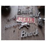 Vintage truck badges