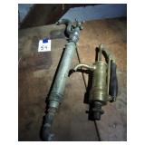 Antique nautical brass pumps
