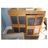 Oak Cabinet with Tinwork