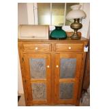 Oak Pie Safe Cupboard