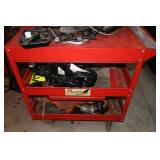 Roller cart with miscellaneous contents