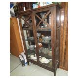 Antique oak China cabinet