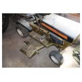 Turf King riding mower and rototiller
