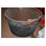 Antique apple butter kettle