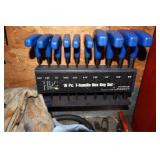 Small tool cabinet with contents