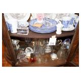 Assorted glassware