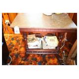 Victorian marble top stand