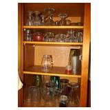 Assorted glassware