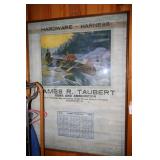 Framed local advertisement
