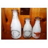 Vintage milk bottles