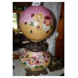 Antique Gone with the Wind lamp