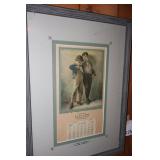 Framed local advertisement