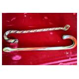 Antique glass hooks