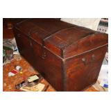 Primitive antique trunk