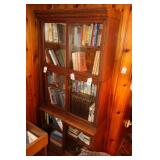 Antique sliding door bookcase