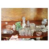 Vintage glass candy containers