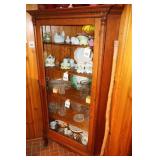 Antique oak corner cupboard