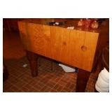 Antique butcher block