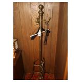 Brass clothes tree