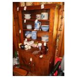 Antique stepback cupboard
