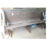 Wooden bench