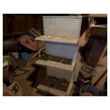 Metal Shelf, Bike, Assorted Lumber