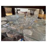 Cut Glass Bowls, Plates, & More