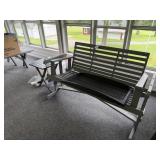 Porch Swing, Picnic Table, Lawn Chairs