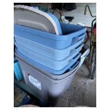 Totes with lids and Hampers