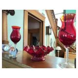 Assorted Glassware Figurines & More