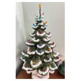 Vintage Lighted Christmas Tree