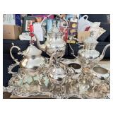 Silver on Copper Tea Service