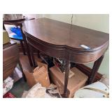 Mahagony Half Moon Table