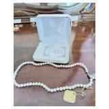 Pearl Necklaces with gold and silver