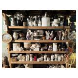 Unfinished Pottery, Supplies, & Framed Art