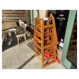 LOT - (4) WOODEN HIGH CHAIRS - DIRTY
