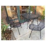 SMALL PATIO TABLE & 3 CHAIRS