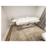 MASSAGE  TABLE W/ COVERS & CHAIR
