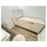 CHAIR & STORAGE CABINET ON LEGS