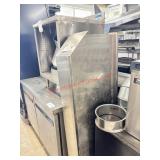 60' LEFT SIDE CLEAN DISH TABLE - NO LEGS