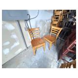 LOT - (12) WOODEN CHAIRS - MAPEL COLOR