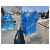 LOT - (14) METAL W/ PLASTIC OUTDOOR CHAIRS