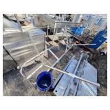 CUSTOM S/S POT RACK, ON LEGS