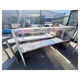 72' S/S DOUBLE OVERSHELF W/ HEAT LAMP