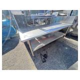 HEAVY-DUTY S/S PREP TABLE - 30 X 72