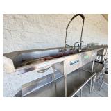 3 COMPARTMENT SINKE W/ SPRAYER