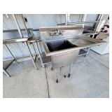 1 COMPARTMENT SINK W/ DRAIN BOARD - 38'