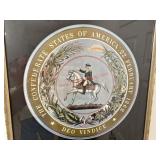 SEAL OF THE CONFEDERACY - FRAMED