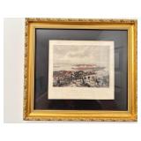 'SIEGE OF CHARLESTON' - FRAMED ART