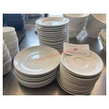 LOT - WHITE B&B PLATES & SAUCERS